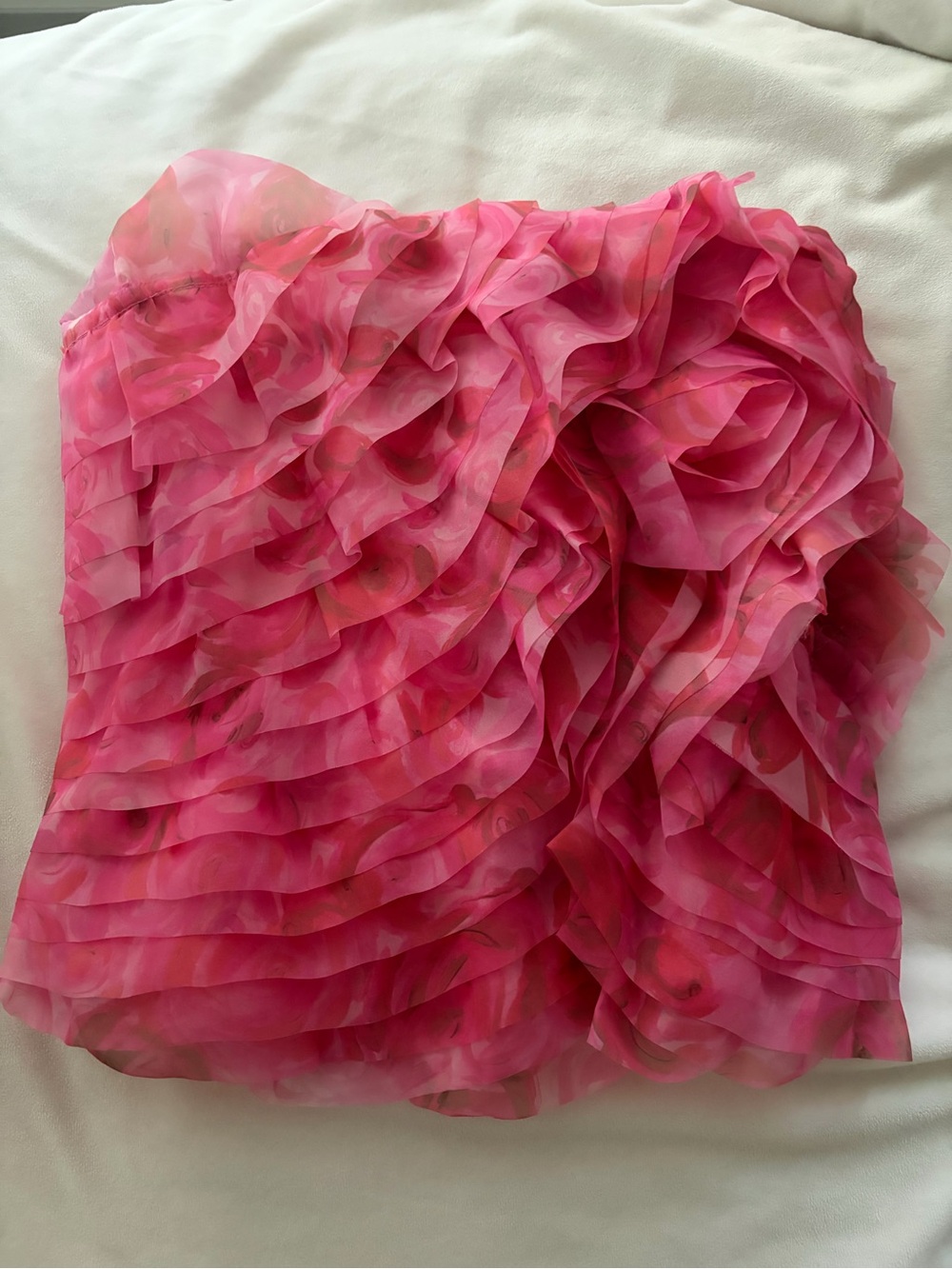 Aje Pink Ruffled top US 2